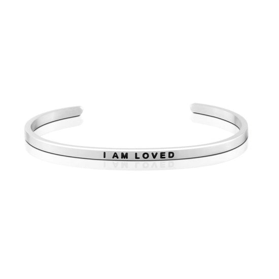 925 Sterling Silver Personalized Love Series Engraved Cuff 6â€?7.5â€?Inspirational Bracelet - onlyone