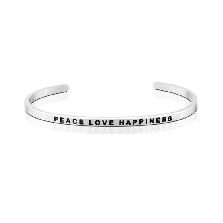 925 Sterling Silver Personalized Love Series Engraved Cuff 6â€?7.5â€?Inspirational Bracelet - onlyone