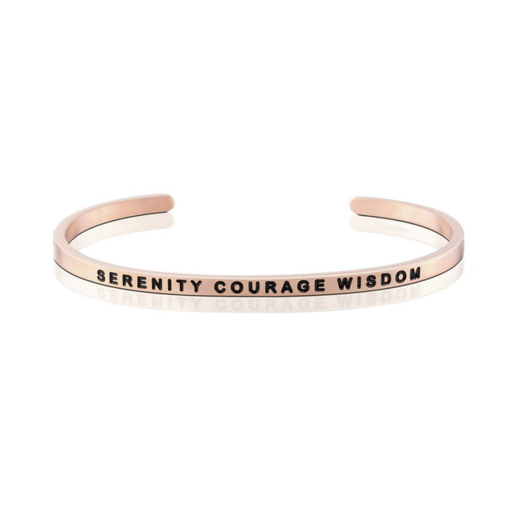 925 Sterling Silver Personalized Strength Series Engraved Bangle - onlyone