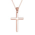 925 Sterling Silver Gold Cross Necklace For Women - onlyone