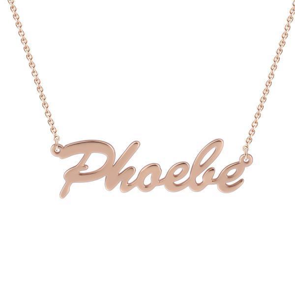 925 Sterling Silver Personalized Classic Name Necklace Nameplate Necklace - onlyone