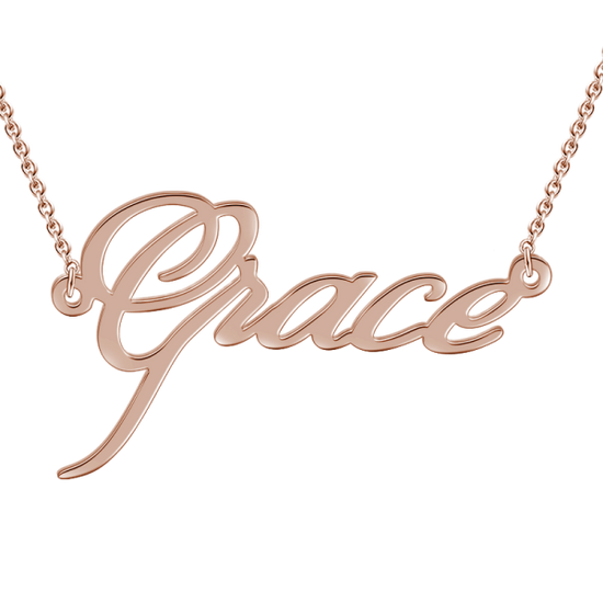 925 Sterling Silver Custom Name Necklace Nameplate Necklace - onlyone