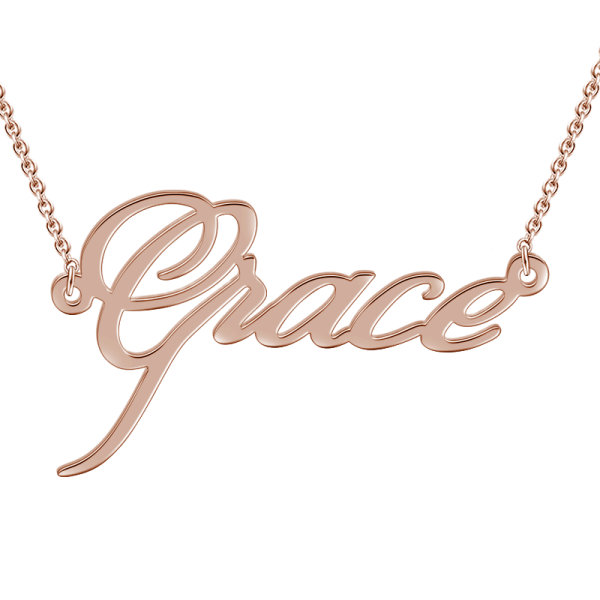 925 Sterling Silver Custom Name Necklace Nameplate Necklace - onlyone