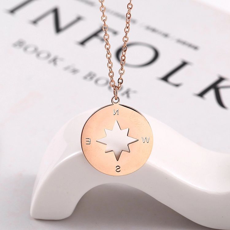 Inspirational Graduation Compass Necklace Graduation Gift - onlyone