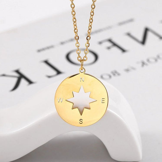 Inspirational Graduation Compass Necklace Graduation Gift - onlyone