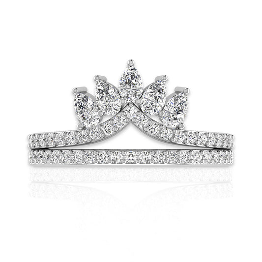OnlyOne Crown Series Design Ring Zirconia Ring:Ⅱ - onlyone