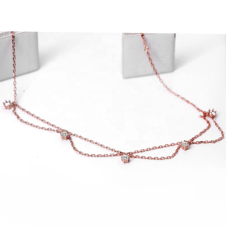 925 Sterling Silver Bohemian Rose Gold Fashion Anklet - onlyone