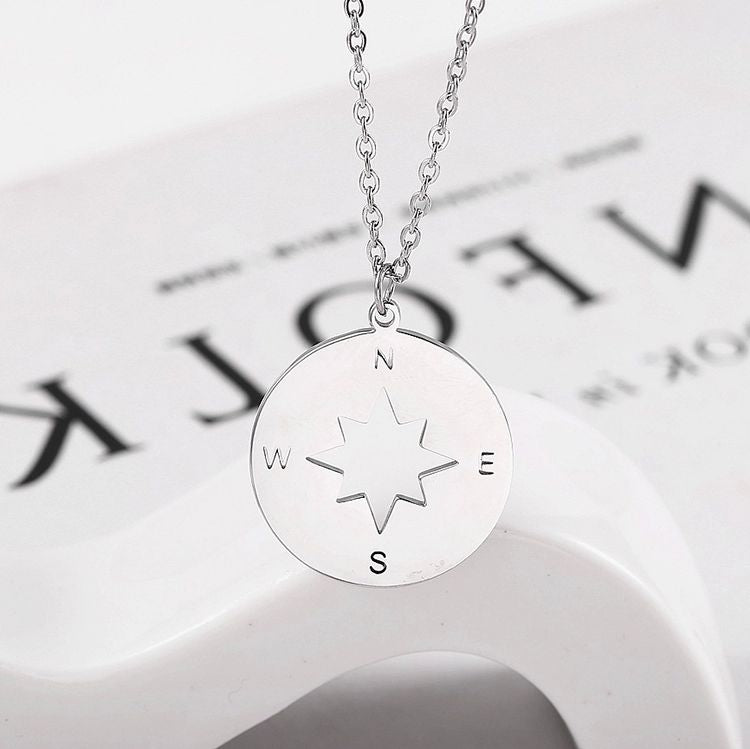 Inspirational Graduation Compass Necklace Graduation Gift - onlyone