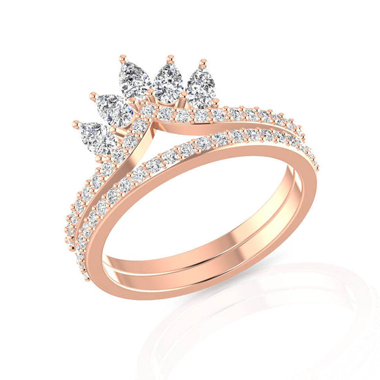 OnlyOne Crown Series Design Ring Zirconia Ring:Ⅱ - onlyone