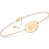 14K Gold Personalized Oval Name Bracelet Length Adjustable 6" - 7" - onlyone