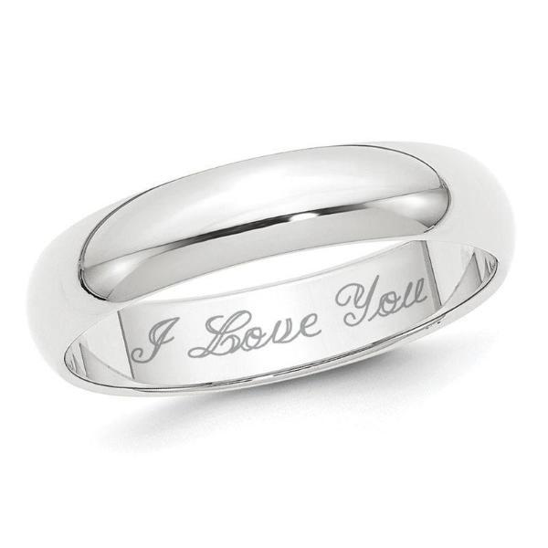 925 Sterling Silver Personalized Engraved Ring - onlyone