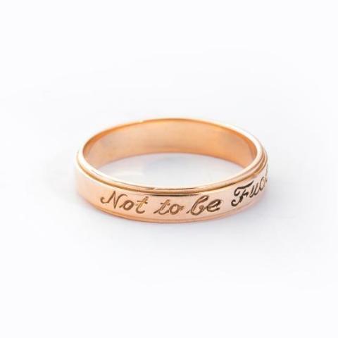 10K/14K Gold Personalized  Engraved Ring - onlyone