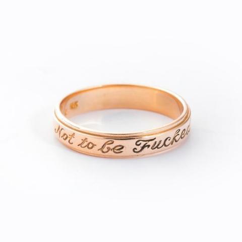 10K/14K Gold Personalized  Engraved Ring - onlyone