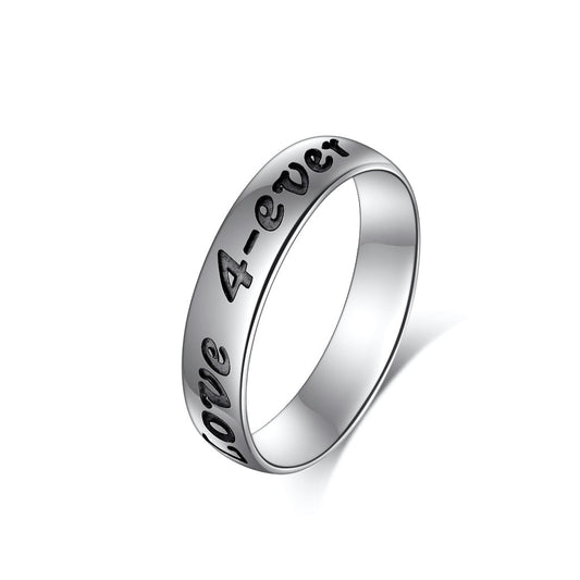 925 Sterling Silver Personalized Engraved Ring - onlyone