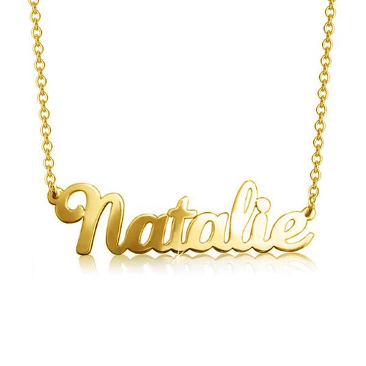 10K/14K Gold Personalized Classic Name Necklace Adjustable 16" - 20" - onlyone