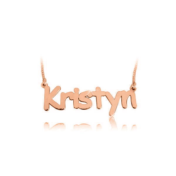 925 Sterling Silver Custom Kristyn Name Necklace Nameplate Necklace - onlyone