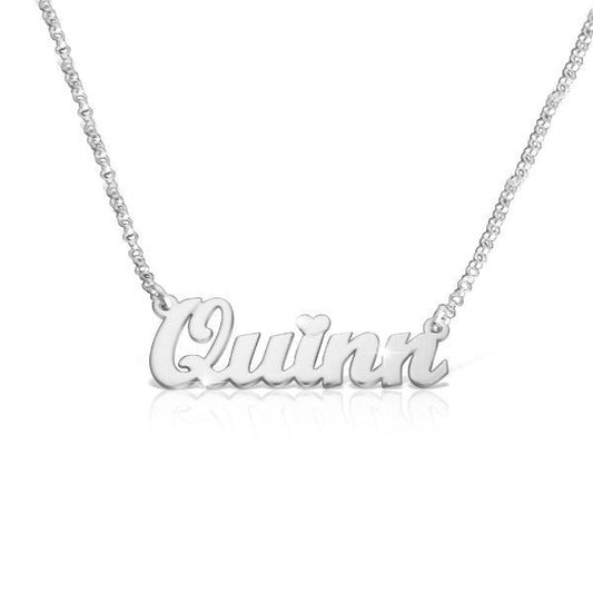 925 Sterling Silver Custom Name Necklace Nameplate Necklace - onlyone