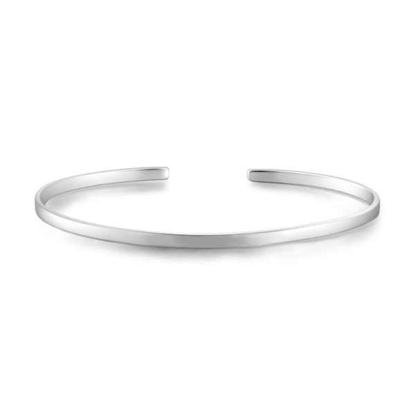 925 Sterling Silver Personalized Engraved Small Cuff Inspirational Bracelet - onlyone