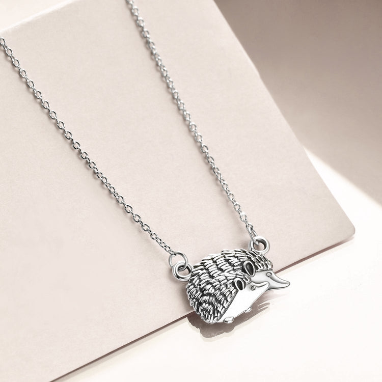 925 Sterling Silver Hedgehog Necklace