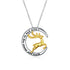 925 Sterling Silver Lucky Deer Pendant Necklace I Love You To The Moon And Back Christmas Gifts - onlyone
