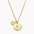 18K Gold Plated Alphabet Necklace Customizable Necklace - onlyone