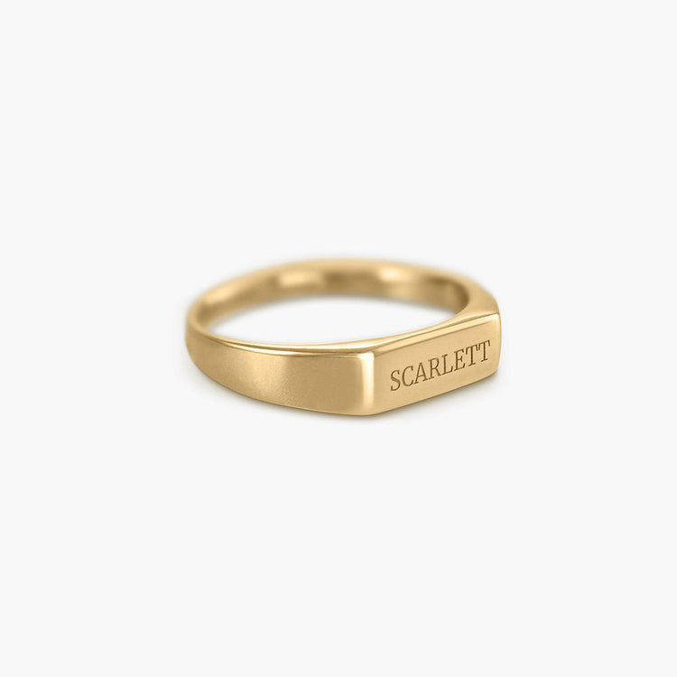 925 Sterling Silver Personalized Engraved Name Ring