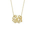 925 Sterling Silver Initial Monogram Necklace - onlyone