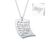 925 Sterling Silver Writing Message Engraved Necklace Inspiration Gift - onlyone