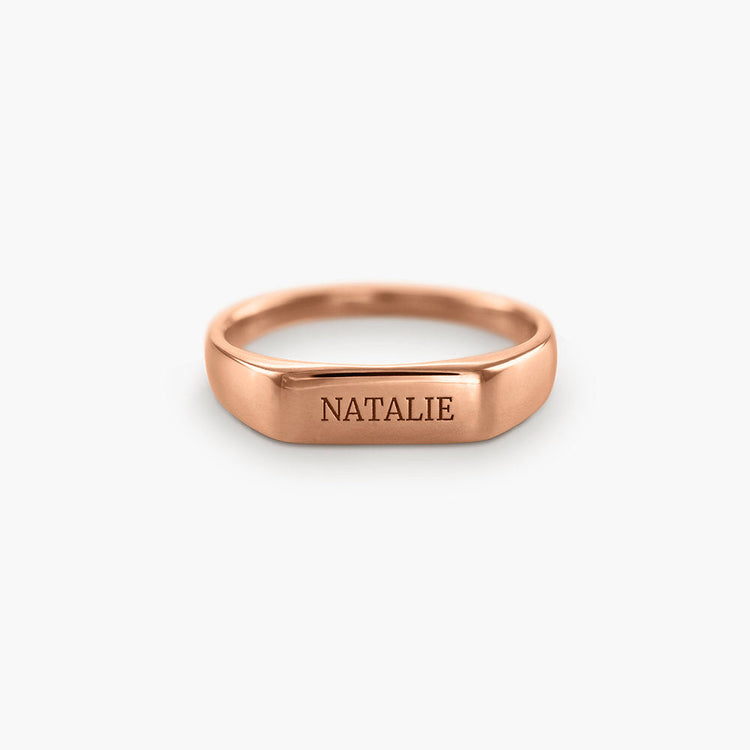 925 Sterling Silver Personalized Engraved Name Ring