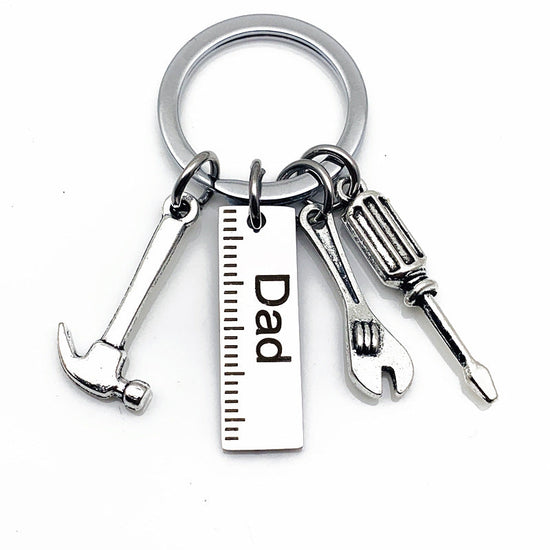 New Tools Keychain "If Dad can't fix it" Dad Tools Father's Day Gift Key Ring - onlyone