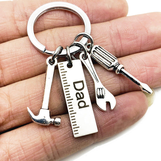 New Tools Keychain "If Dad can't fix it" Dad Tools Father's Day Gift Key Ring - onlyone