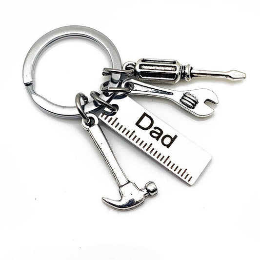 New Tools Keychain "If Dad can't fix it" Dad Tools Father's Day Gift Key Ring - onlyone