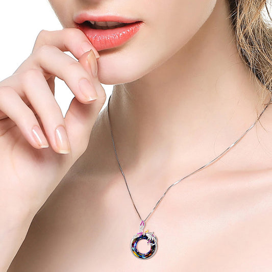 Nirvana of Phoenix with Swarovski Crystal Pendant Necklace Gift For Woman - onlyone