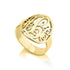 925 Sterling Silver Personalized Cutout Framed Monogram Ring - onlyone