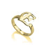 925 Sterling Silver Personalized Initial Letter Ring - onlyone