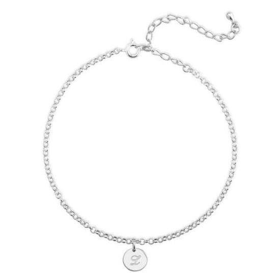 925 Sterling Silver Personalized Initial Bracelets 6”-7.5” - onlyone