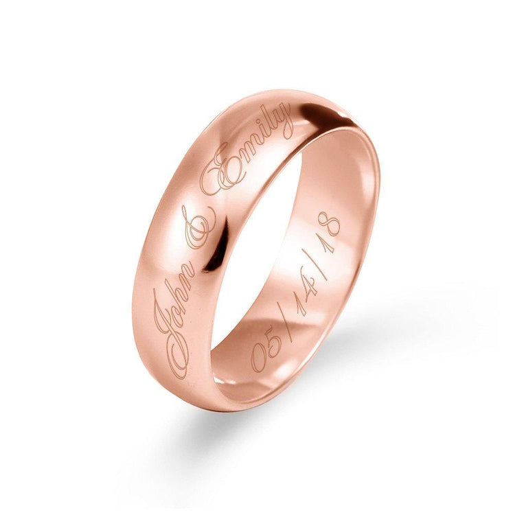 10K/14K Gold Personalized Couple's Message Ring - onlyone