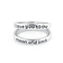 925 Sterling Silver Personalized Double Band Engraved Ring Inspirational Gift - onlyone