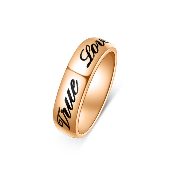 925 Sterling Silver Personalized Classic English Purity Band Ring - onlyone