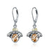 925 sterling silver bee gift fashion earrings - onlyone