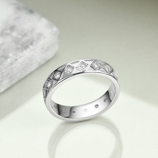 925 Sterling Silver Love Ring Zirconia Ring - onlyone