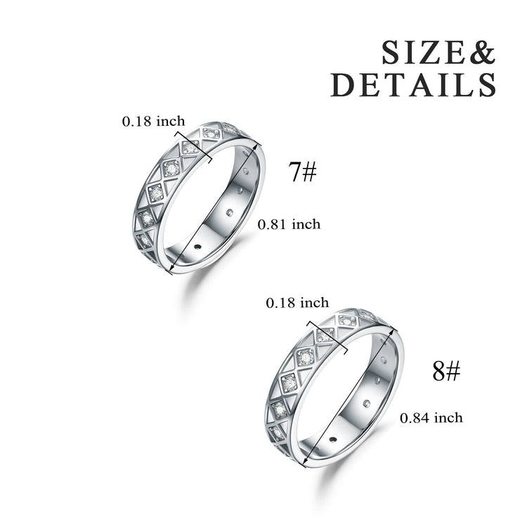 925 Sterling Silver Love Ring Zirconia Ring - onlyone