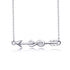 925 Sterling Silver Arrow Infinity Necklace - onlyone