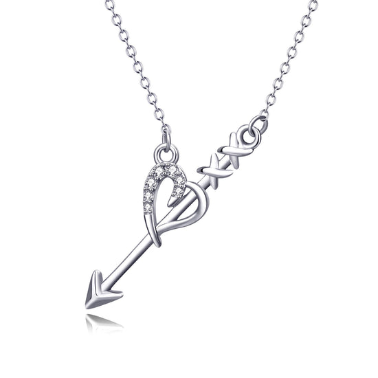 925 Sterling Silver  An Arrow Through A Heart - onlyone