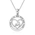 925 Sterling Silver Women Heart Pendant Necklace, Gift For Mom, I Love You To The Moon And Back - onlyone