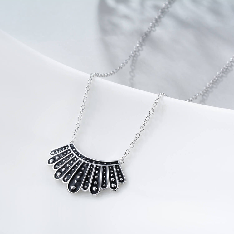 925 Sterling Silver Dissent Collar Necklace, Ginsburg Necklace