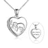 925 Sterling Silver Heart Sloth Photo Locket Necklaces - onlyone