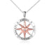 925 Sterling Silver Rotatable Compass Necklace - onlyone