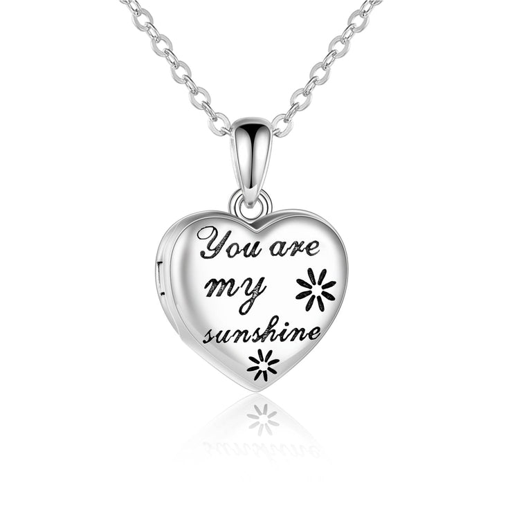 925 sterling silver you are my sunshine photo necklaces - onlyone