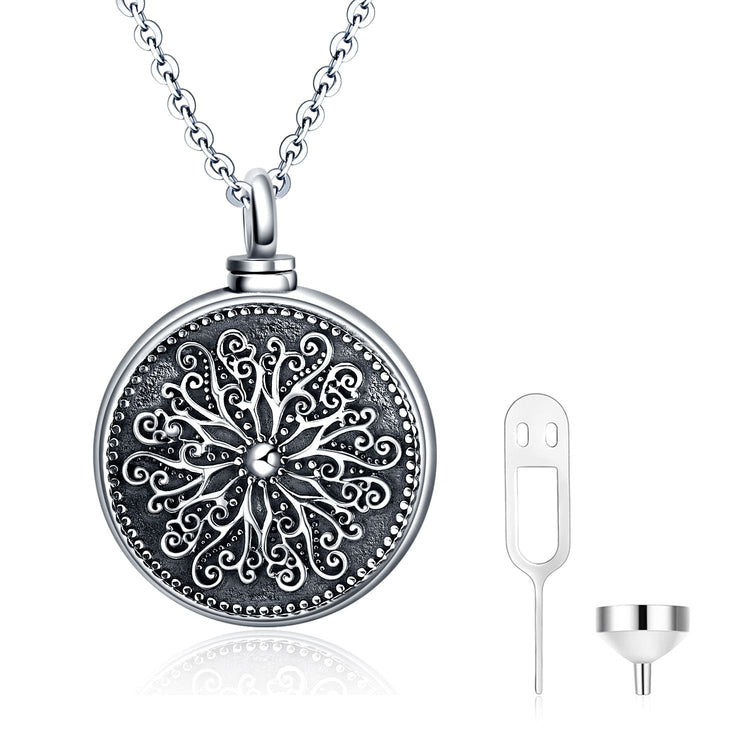 925 sterling silver Forever in my heart urn necklace Cremation Jewelry for Ashes - onlyone